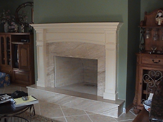 Custom Marble and Mantel